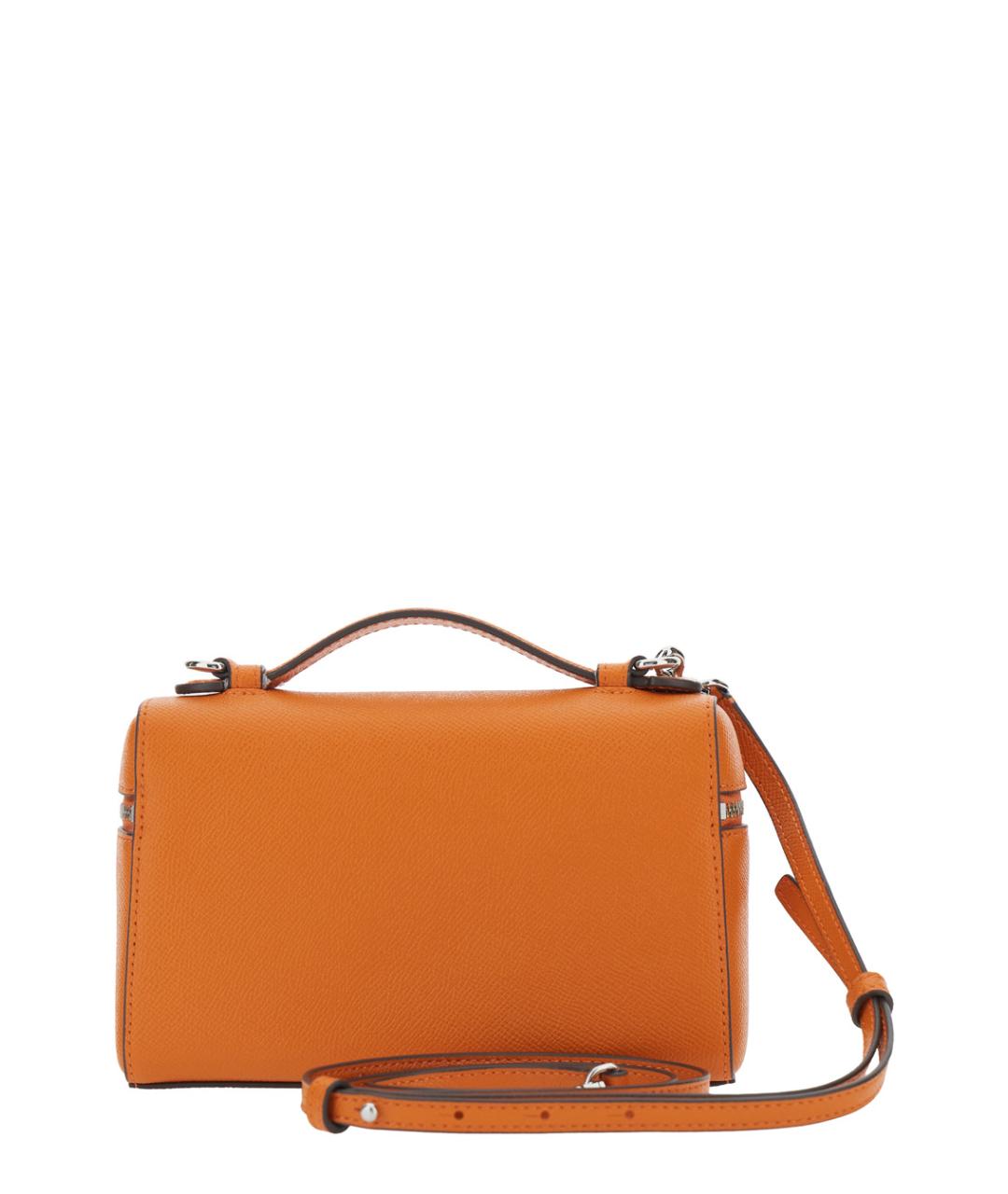 TORY BURCH Оранжевая кожаная сумка через плечо, фото 2