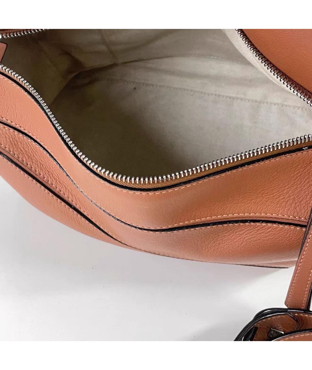 LOEWE Коричневая кожаная сумка с короткими ручками, фото 7