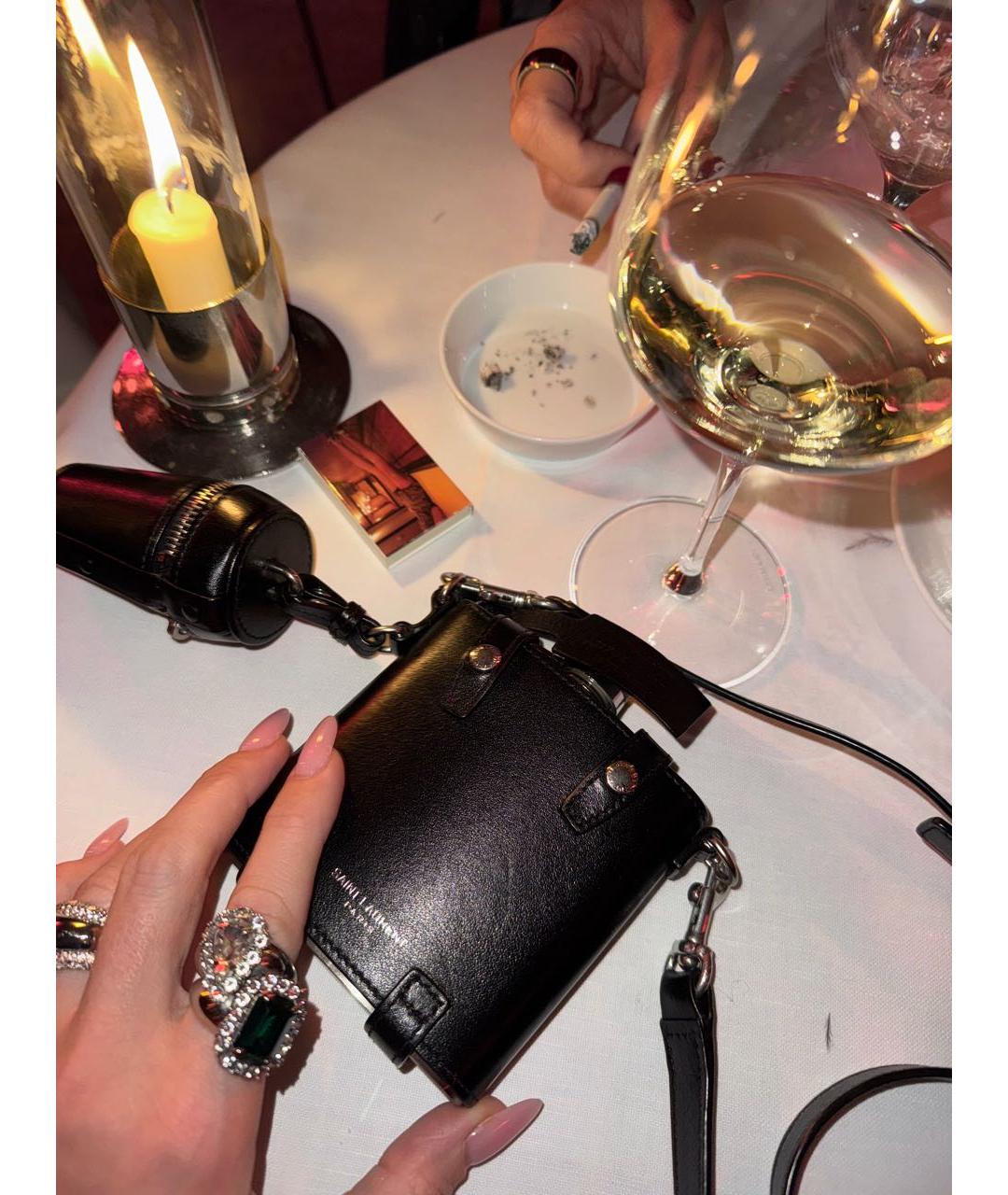 SAINT LAURENT Серебряное металлическое кольцо, фото 5