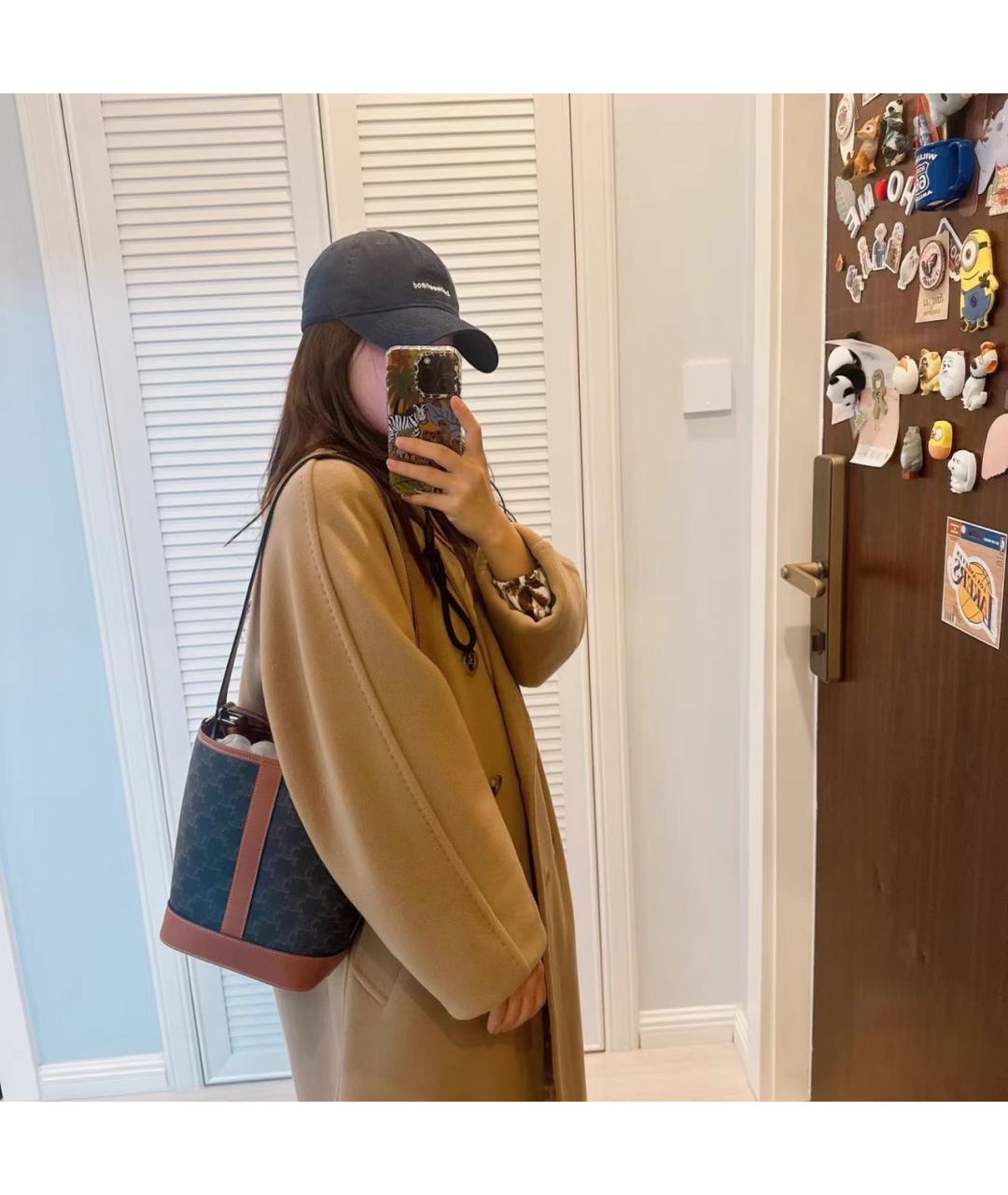 CELINE Коричневая кожаная сумка тоут, фото 8