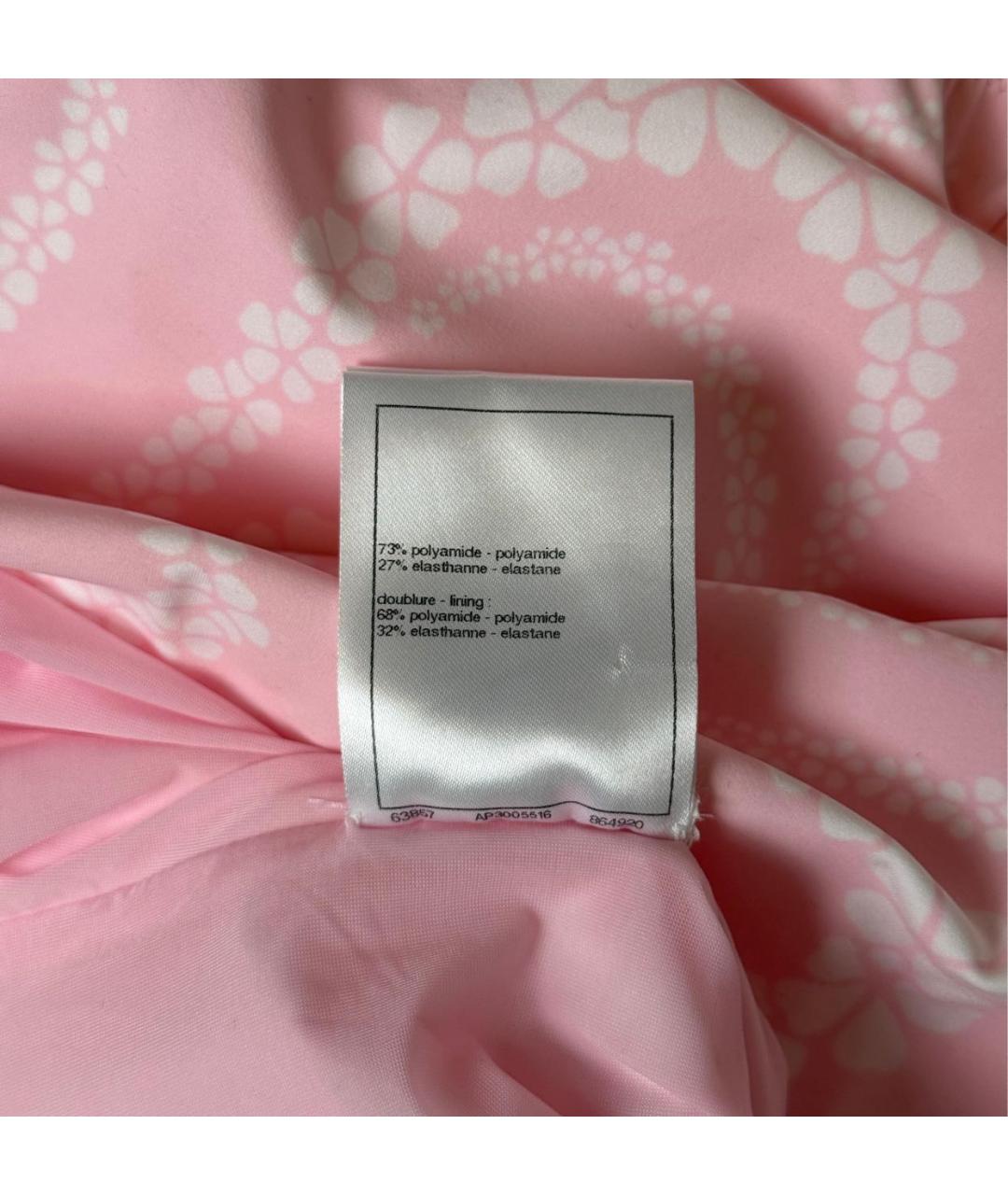 CHANEL Розовый полиамидовый купальник, фото 3