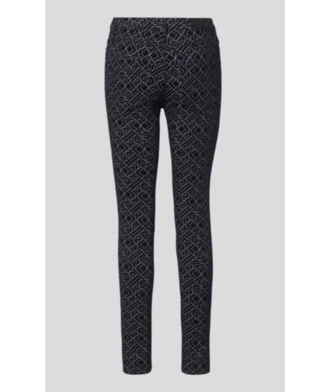 KARL LAGERFELD Черные хлопко-полиэстеровые джинсы слим, фото 2