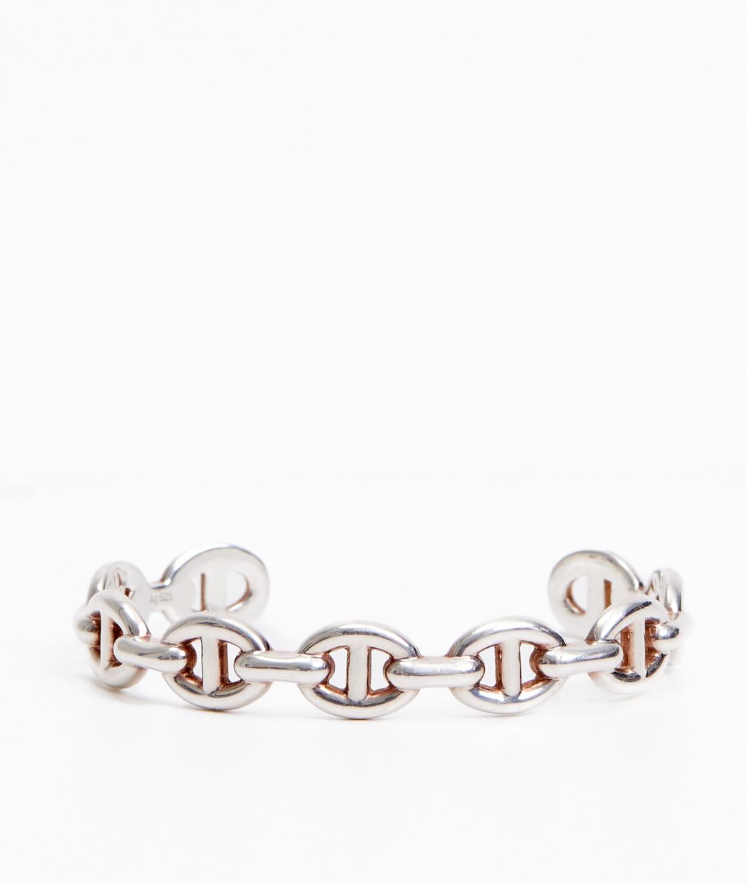 HERMES Серебрянный серебряный браслет, фото 6