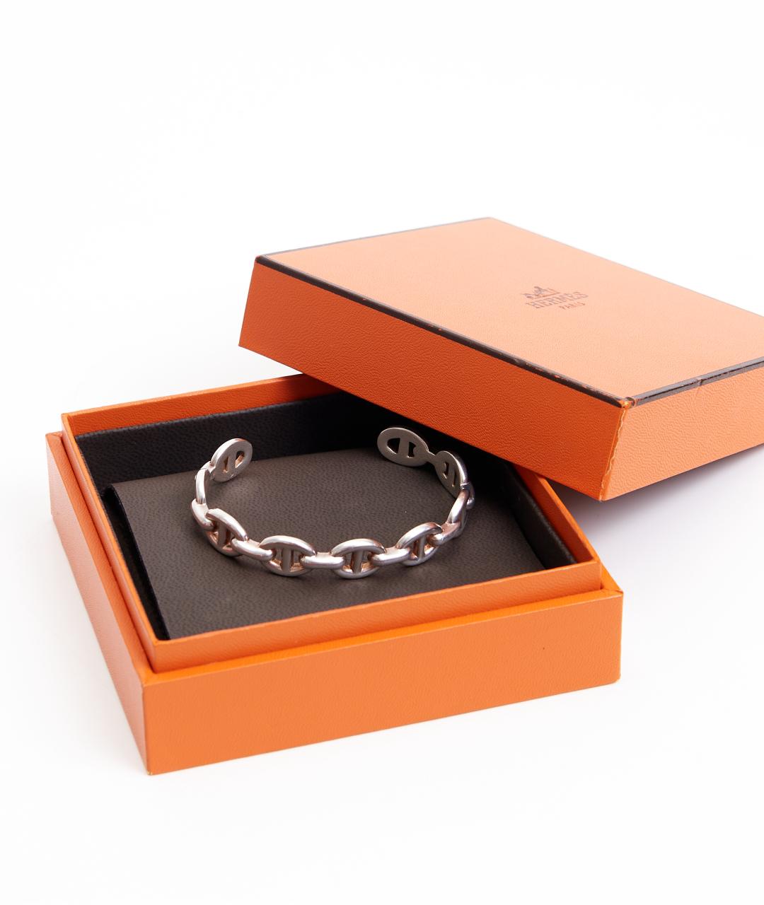 HERMES Серебрянный серебряный браслет, фото 5