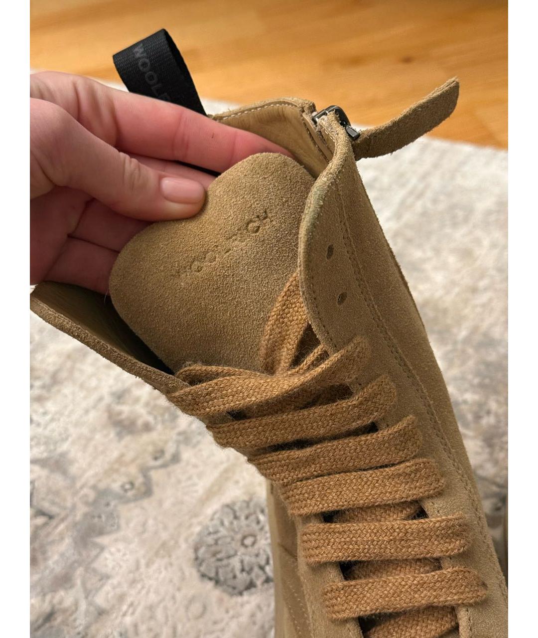 WOOLRICH Хаки замшевые ботинки, фото 6