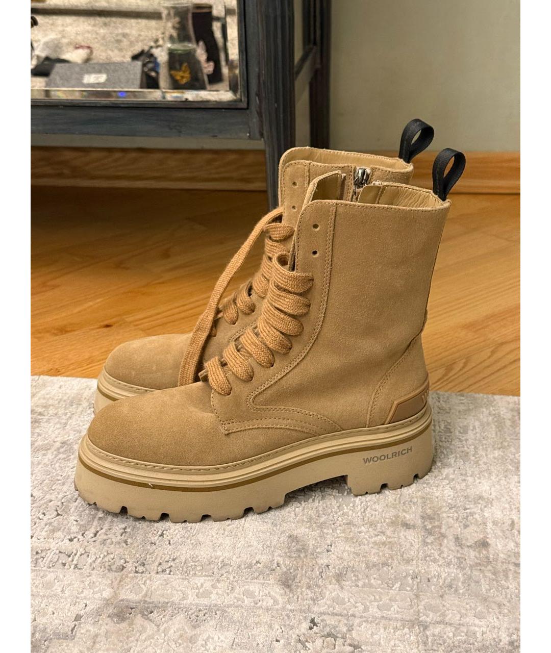 WOOLRICH Хаки замшевые ботинки, фото 7
