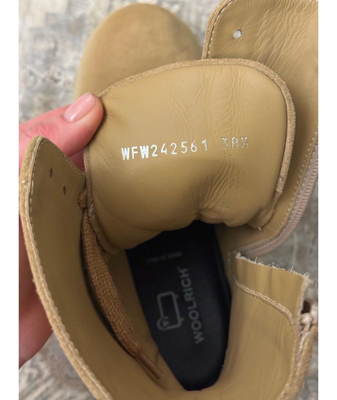 WOOLRICH Хаки замшевые ботинки, фото 5