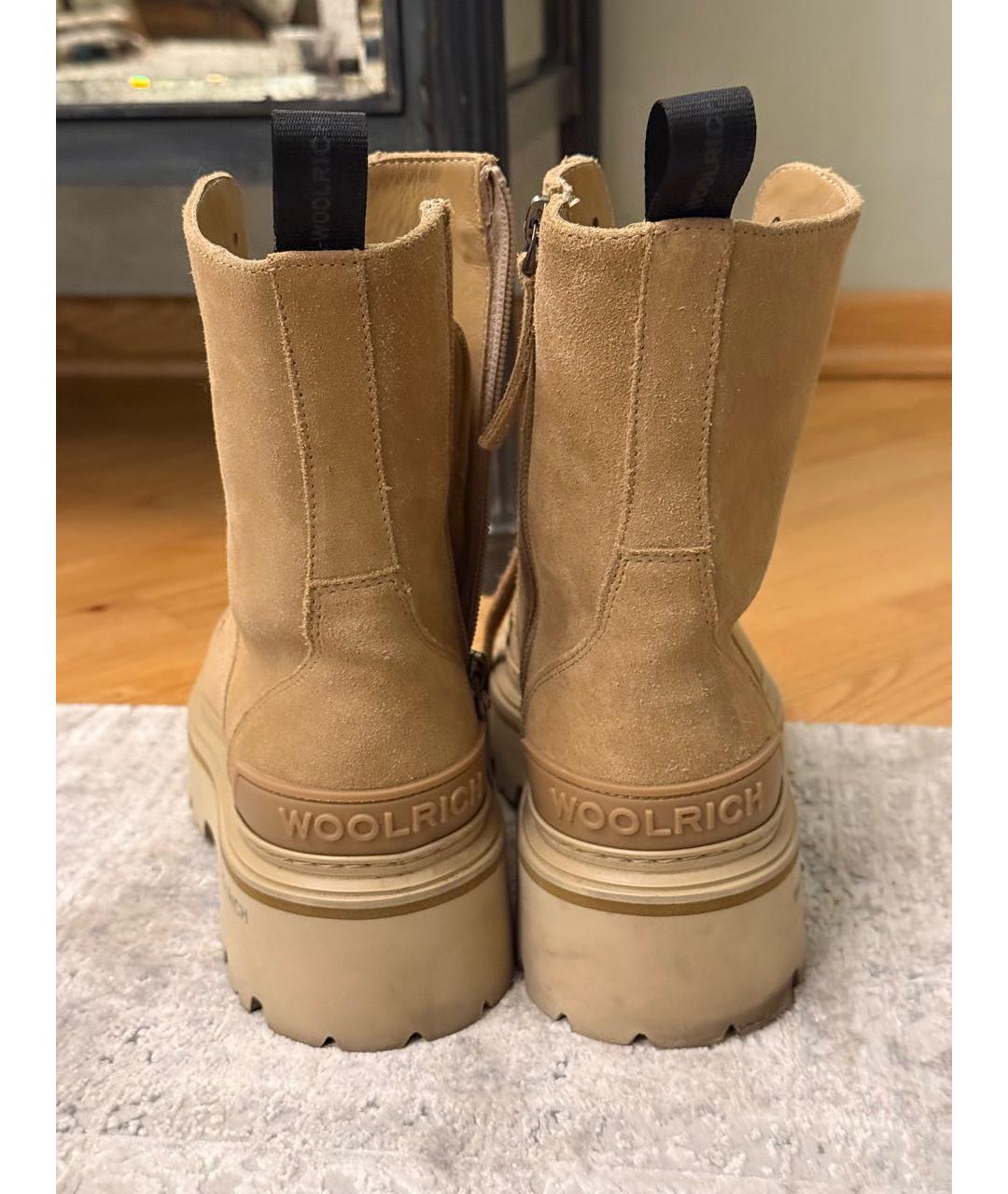 WOOLRICH Хаки замшевые ботинки, фото 4