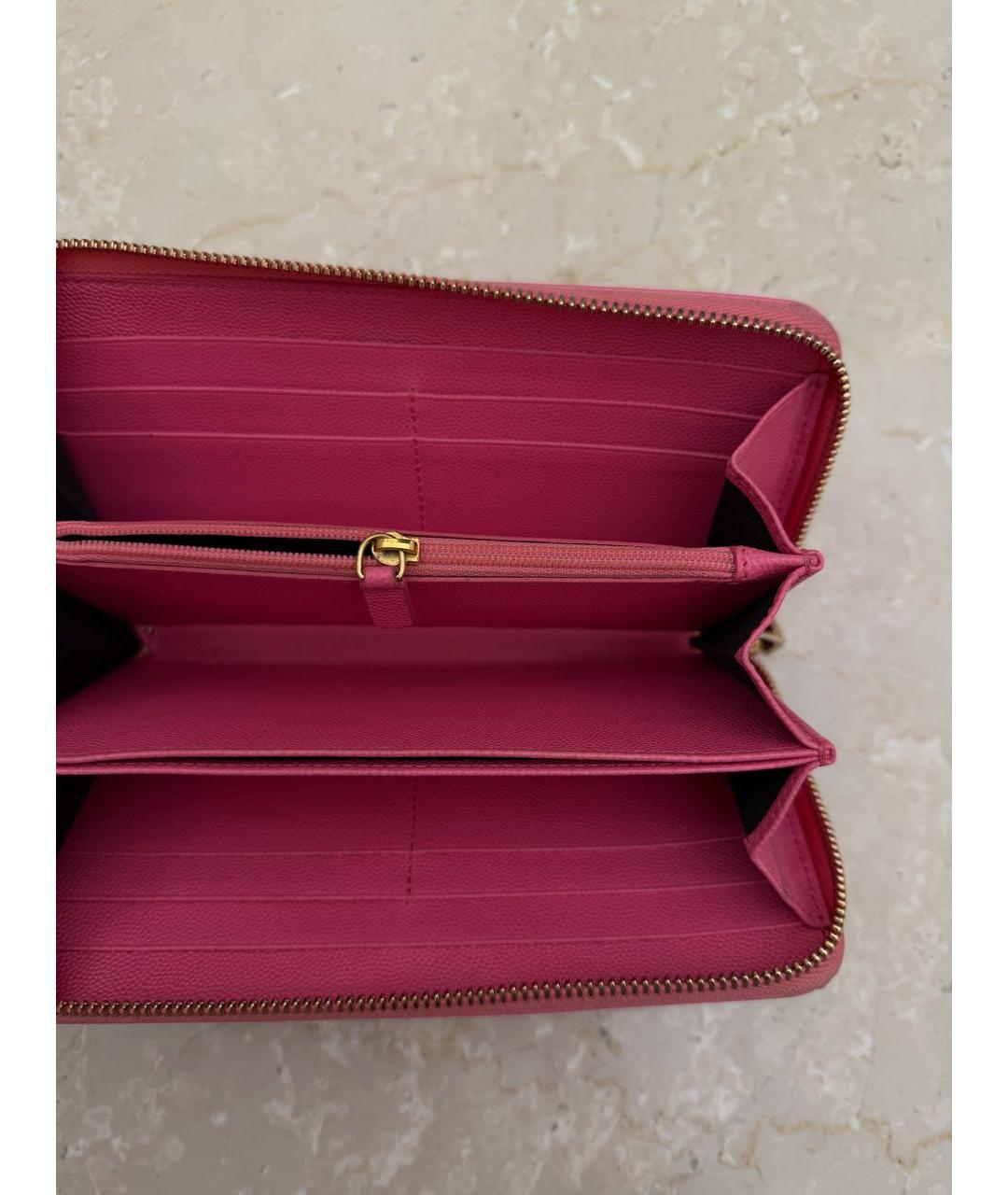 CHOPARD Розовый кожаный кошелек, фото 6
