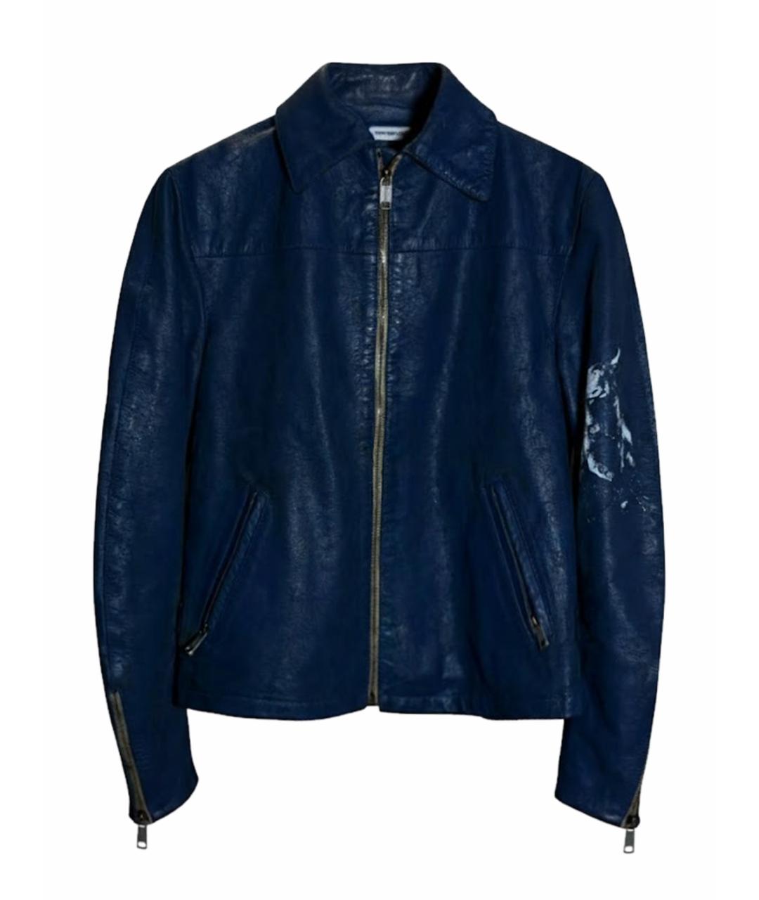 Enfants Riches Déprimés Темно-синяя кожаная куртка, фото 1