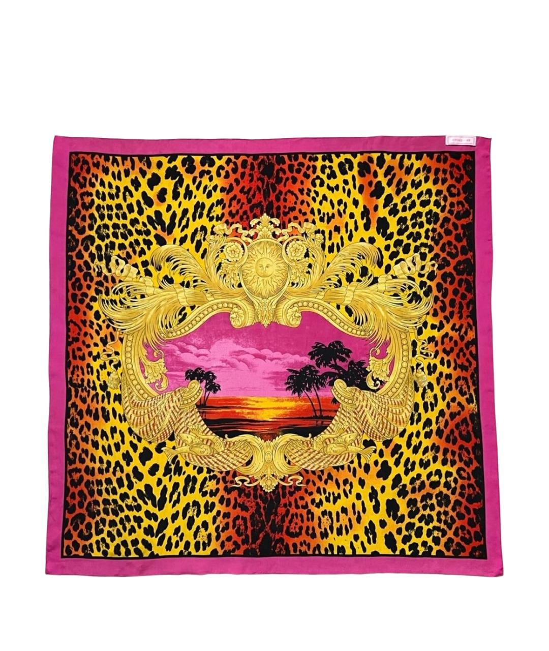 VERSACE Мульти шелковый платок, фото 1