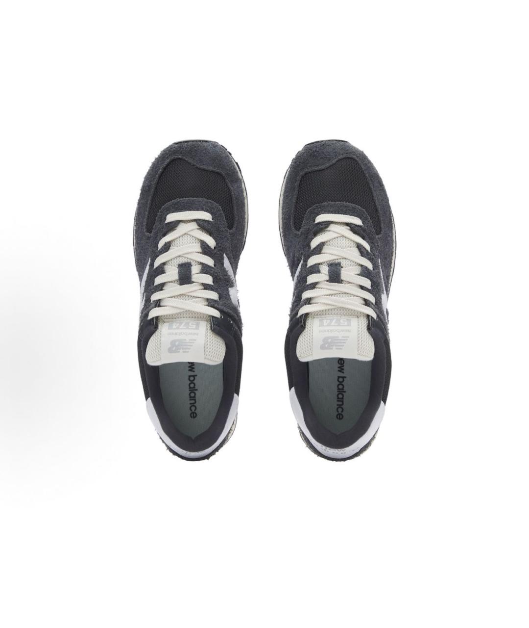 NEW BALANCE Темно-синие замшевые кроссовки, фото 3