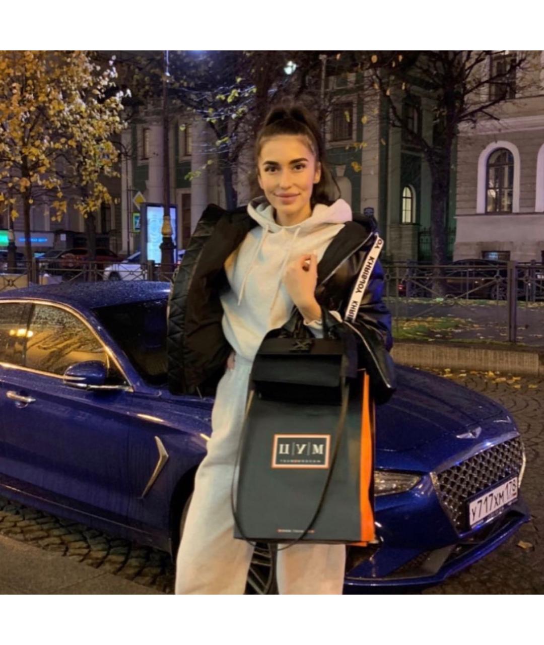 KHRISJOY Черный кожаный пуховик, фото 2