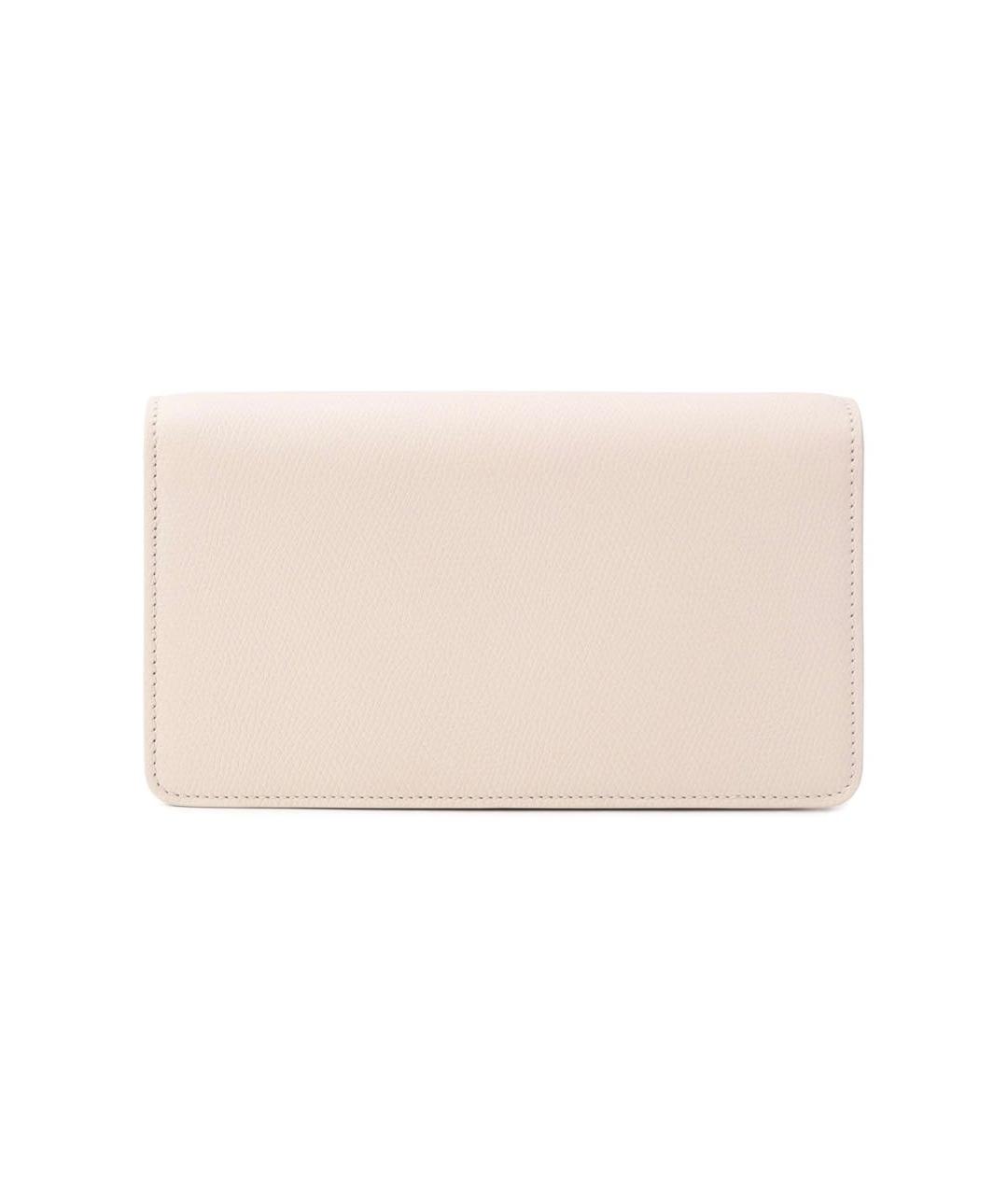 VALENTINO Бежевая кожаная сумка с короткими ручками, фото 3