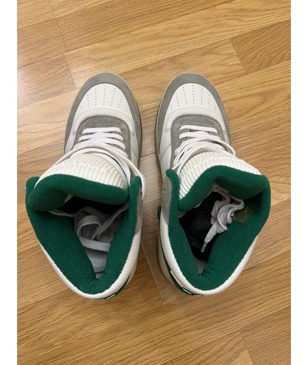 SAINT LAURENT Белые кожаные высокие кроссовки / кеды, фото 3