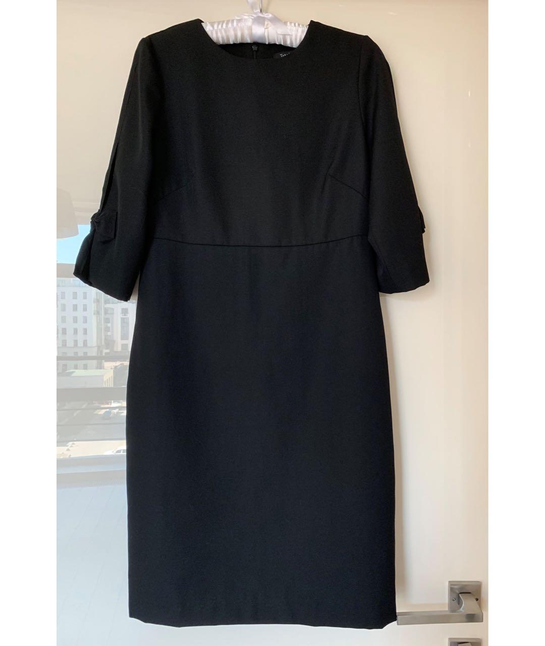 Tara Jarmon Черное шерстяное повседневное платье, фото 2