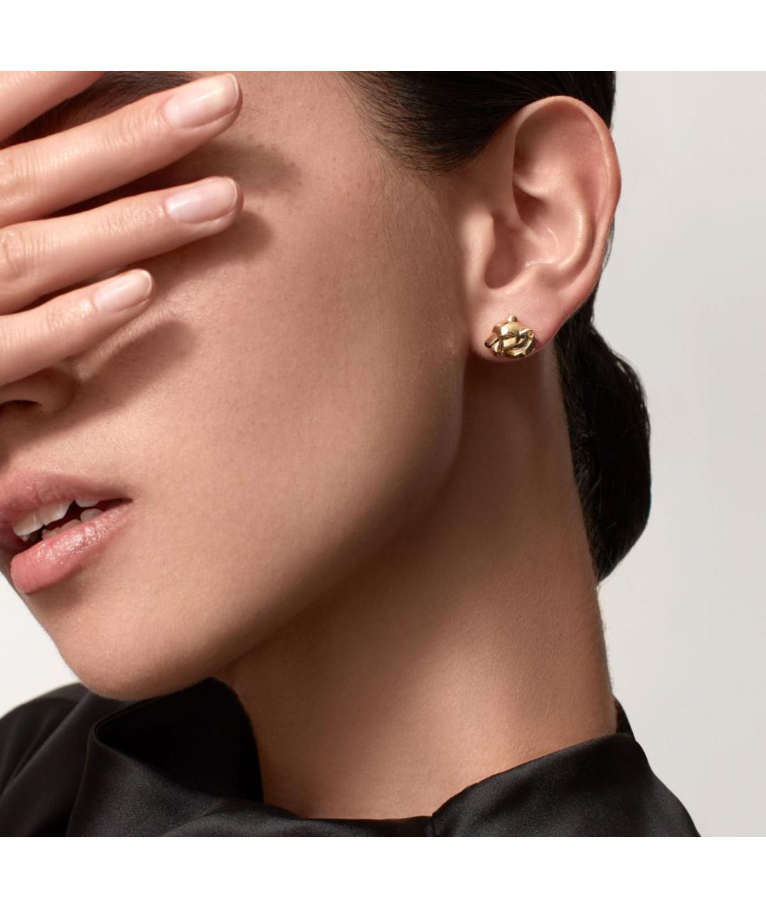 CARTIER Золотые серьги из желтого золота, фото 2
