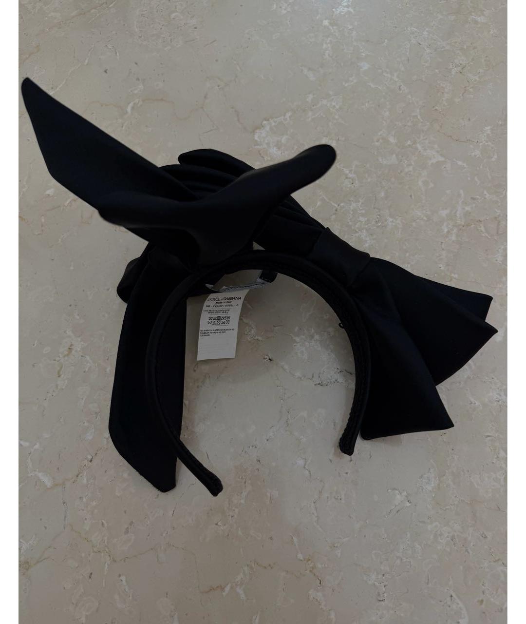 DOLCE&GABBANA Черный ободок, фото 3