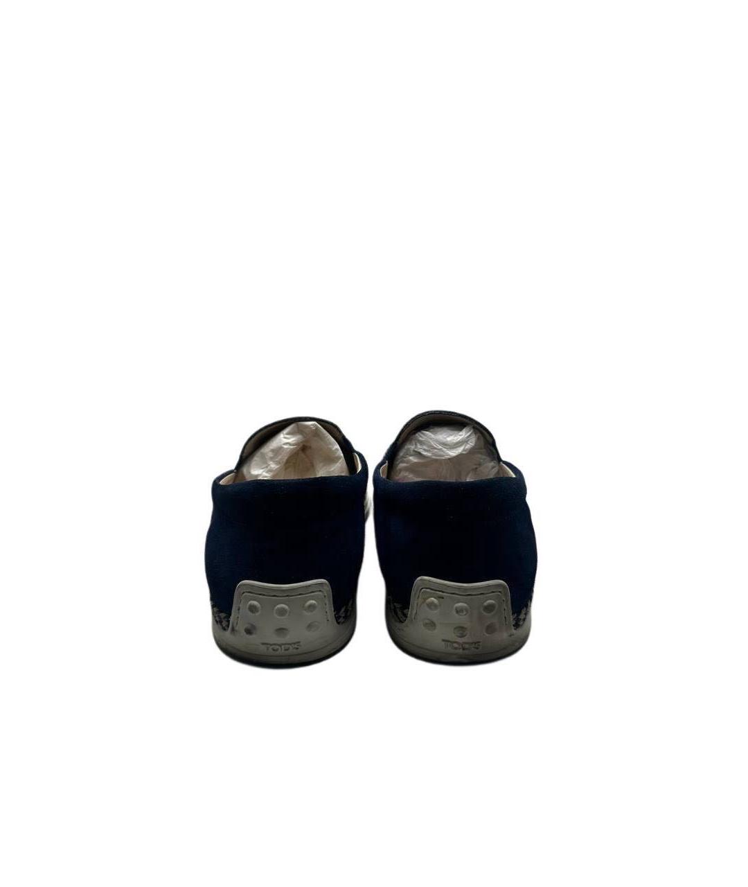 TOD'S Синие мокасины, фото 4