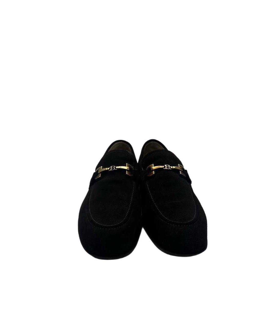 BALLY Черные замшевые лоферы, фото 2