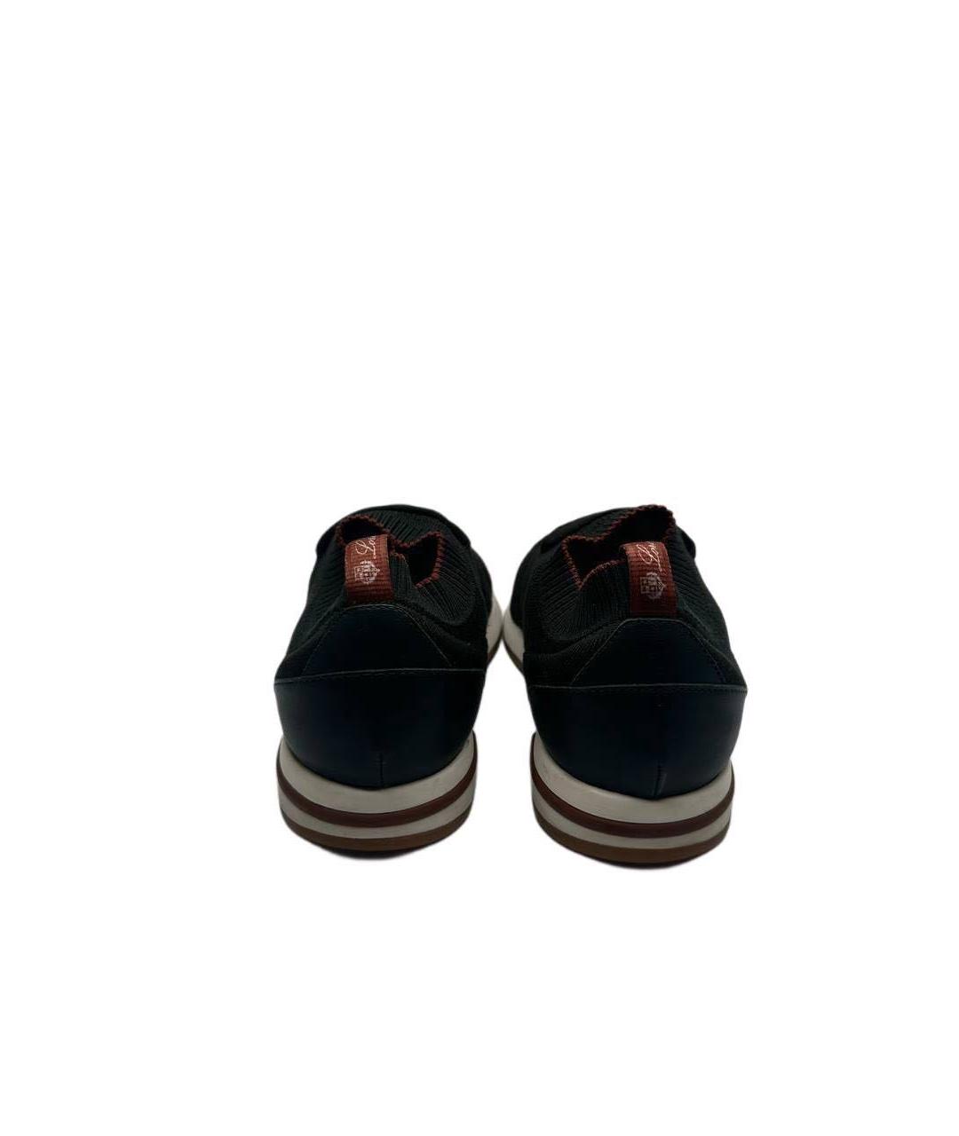 LORO PIANA Зеленые низкие кроссовки / кеды, фото 4