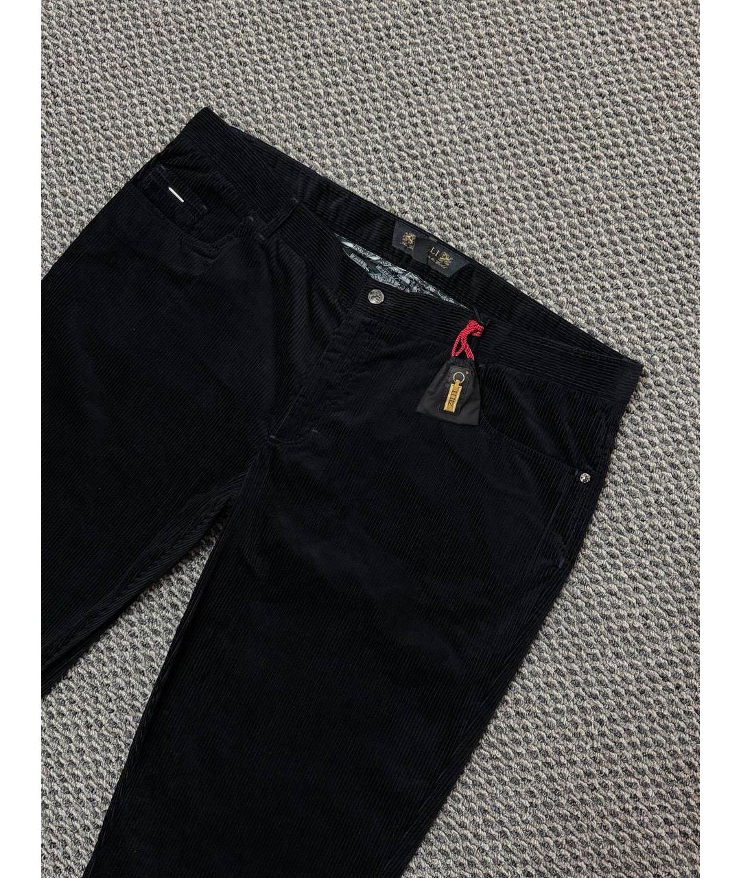 ZILLI Черные хлопковые прямые джинсы, фото 3
