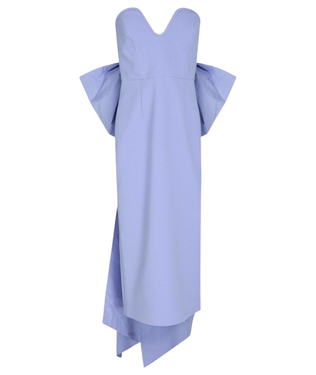 REBECCA VALLANCE Голубое полиэстеровое коктейльное платье, фото 1