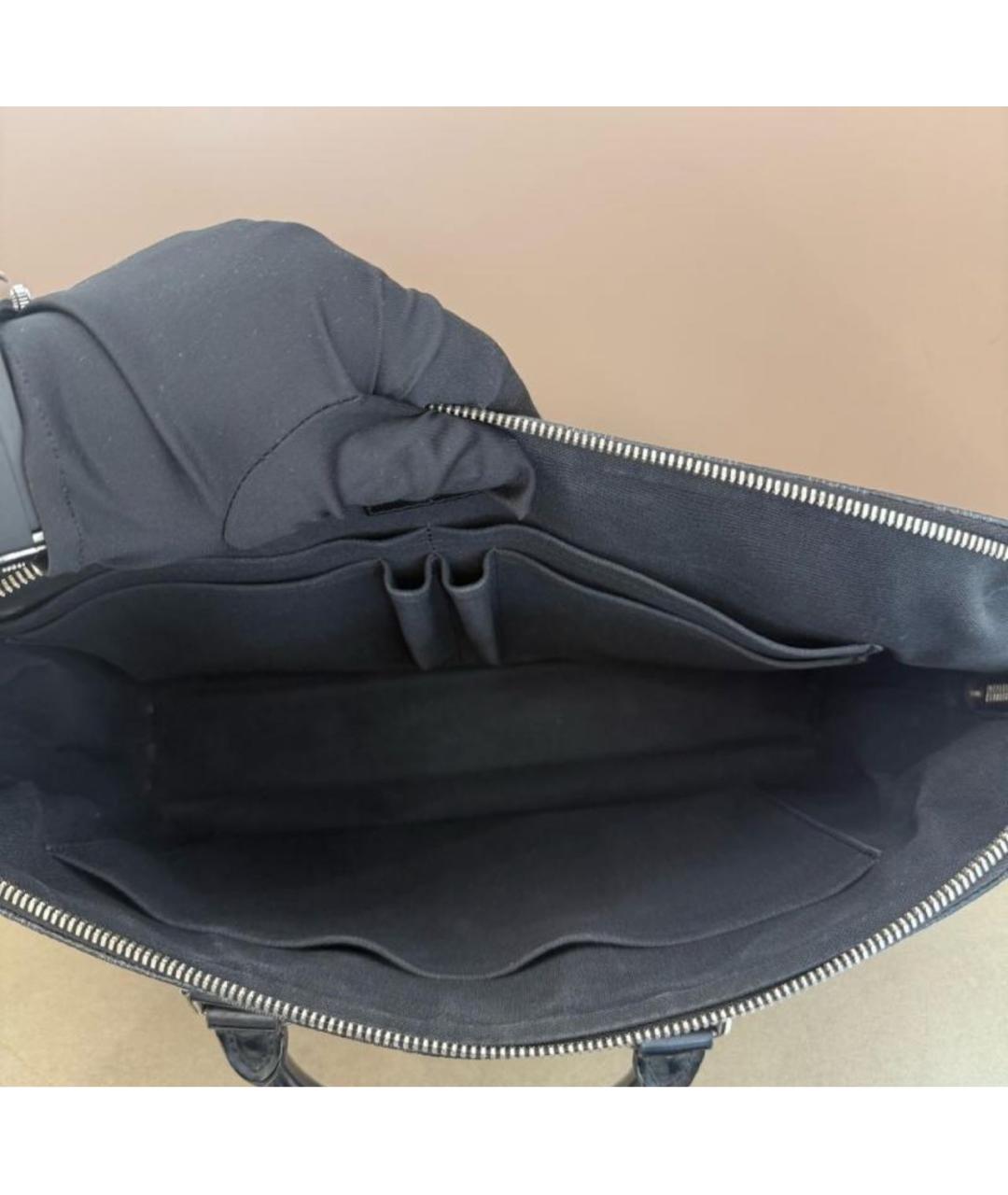 LOUIS VUITTON Серый кожаный портфель, фото 5