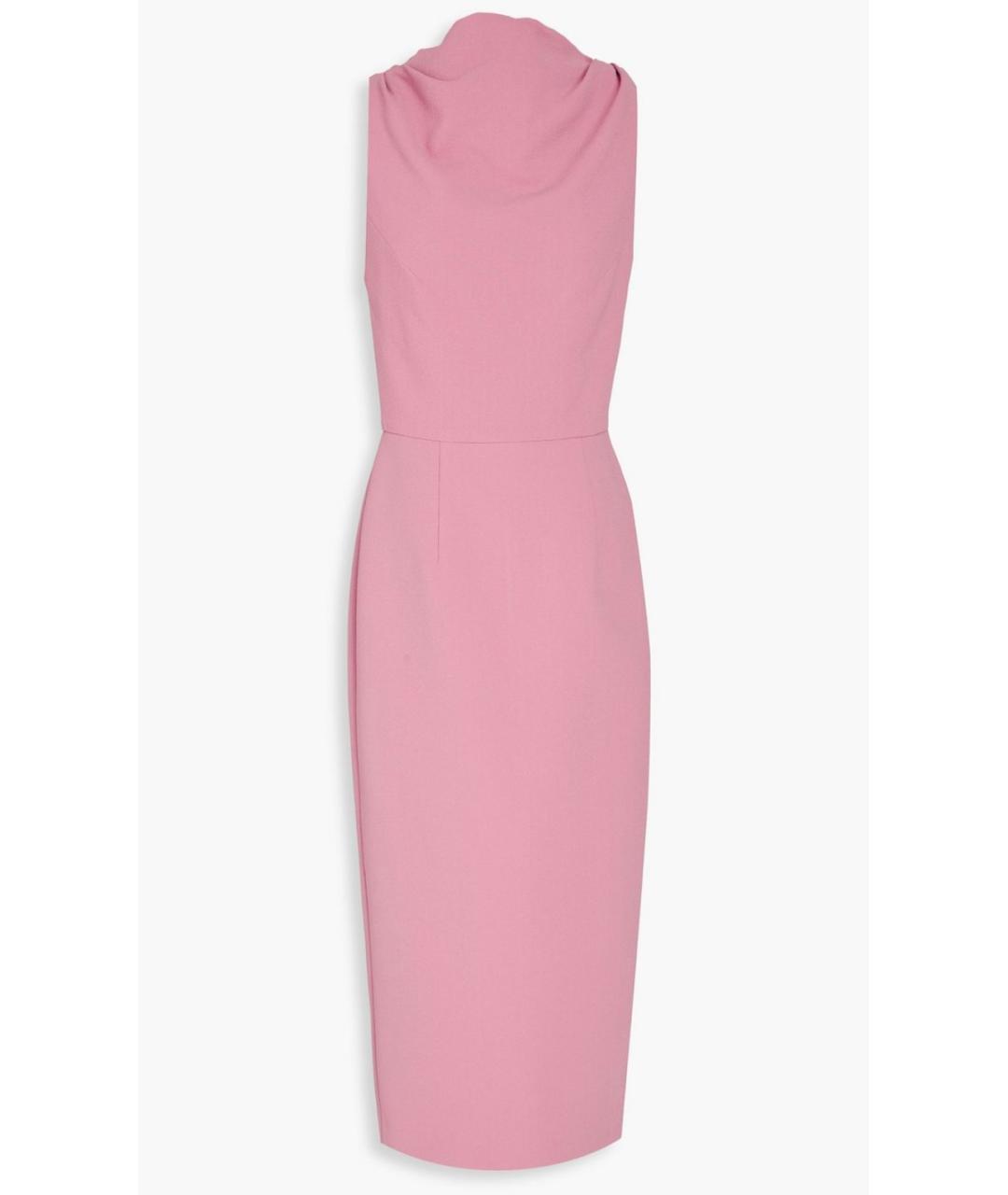 REBECCA VALLANCE Розовое полиэстеровое коктейльное платье, фото 4