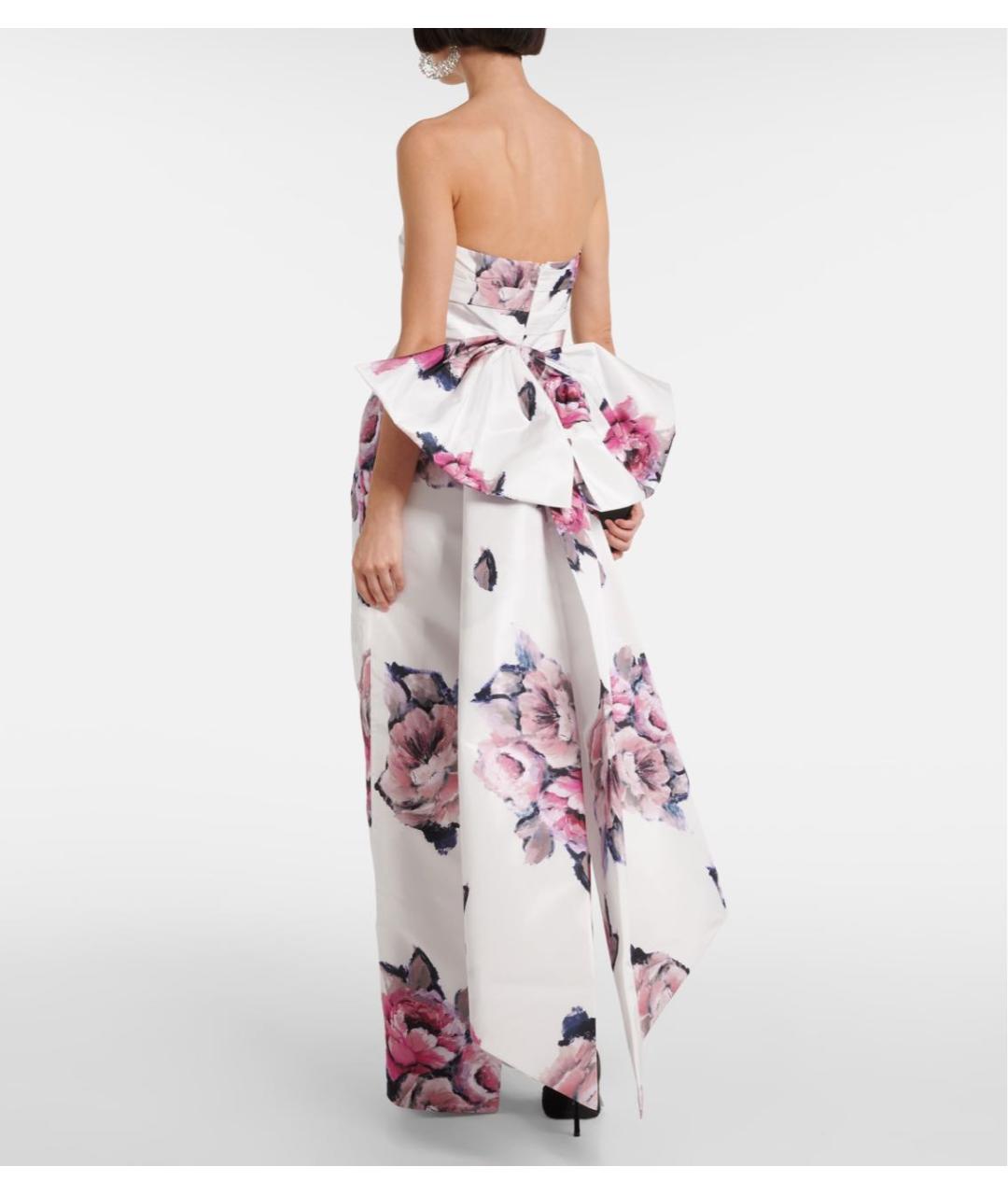 REBECCA VALLANCE Белое полиэстеровое вечернее платье, фото 5