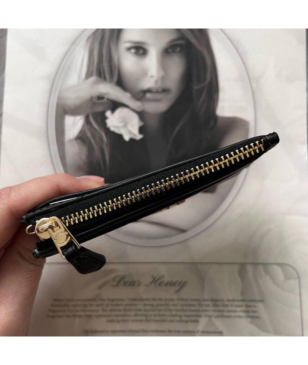 COACH Черный кожаный кардхолдер, фото 4