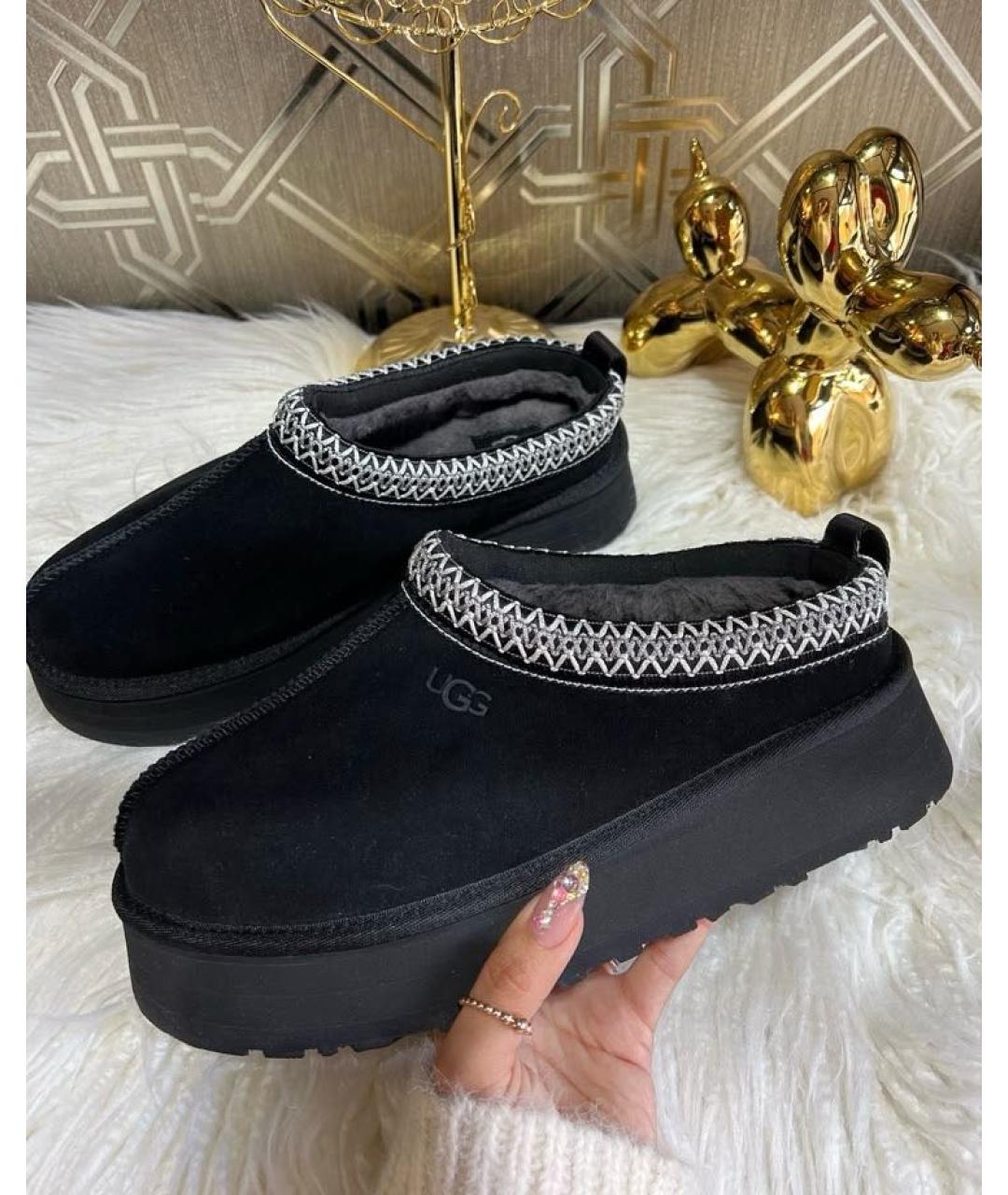 UGG AUSTRALIA Черные замшевые мюли, фото 2