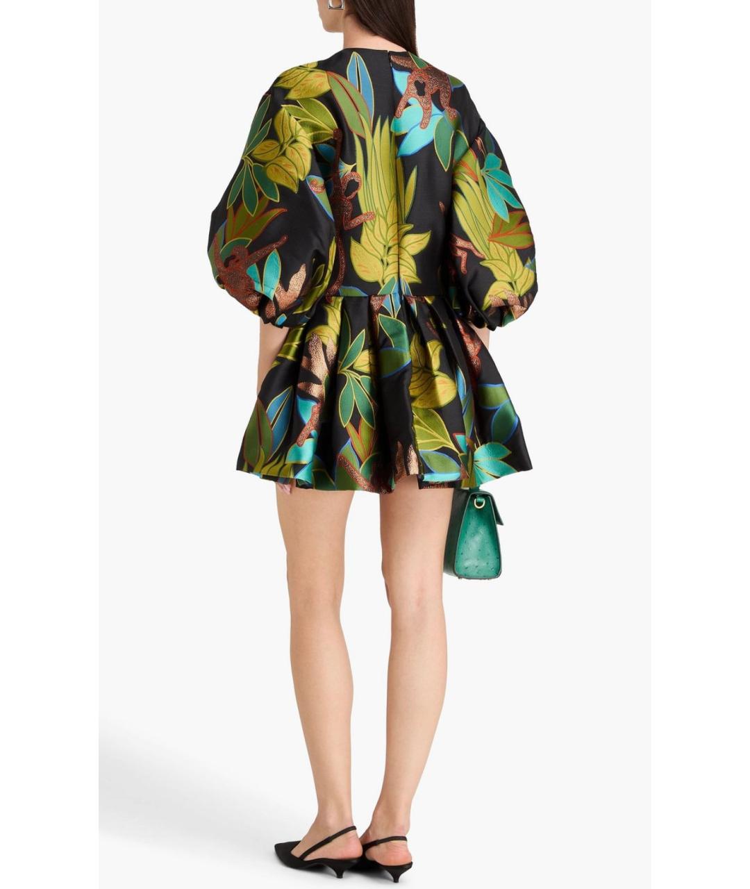 VALENTINO Черное полиэстеровое коктейльное платье, фото 3