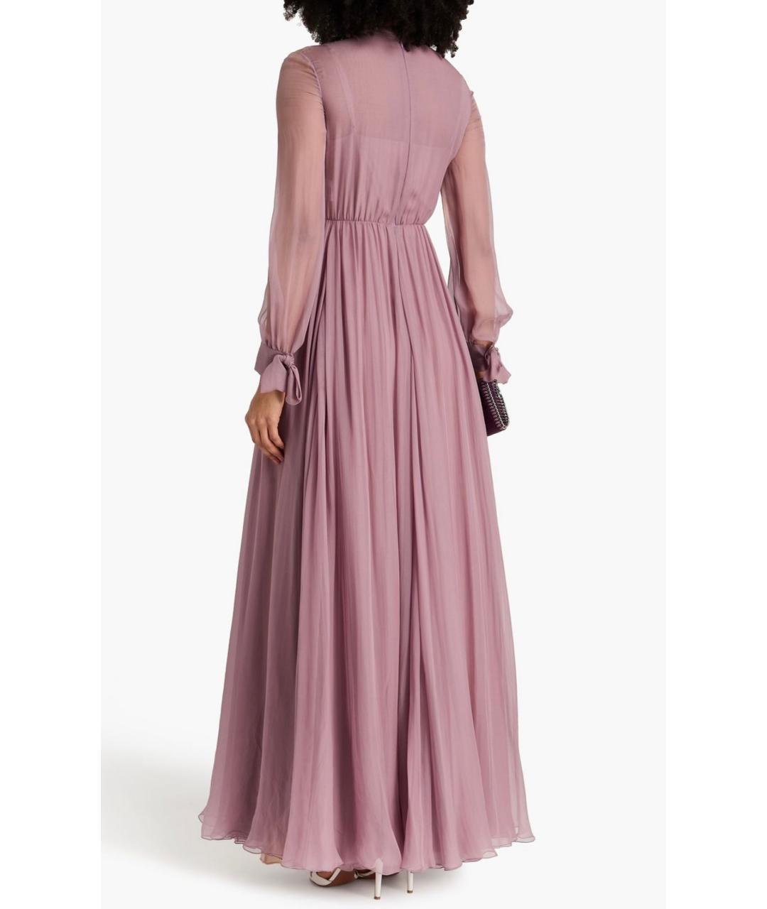 VALENTINO Фиолетовое шелковое вечернее платье, фото 3