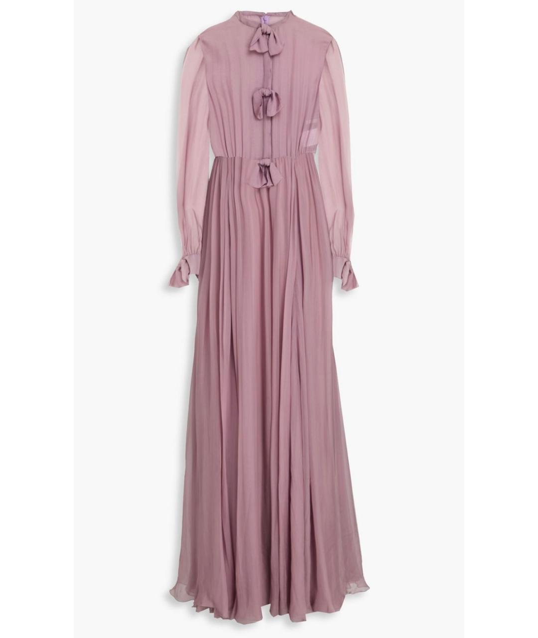 VALENTINO Фиолетовое шелковое вечернее платье, фото 4