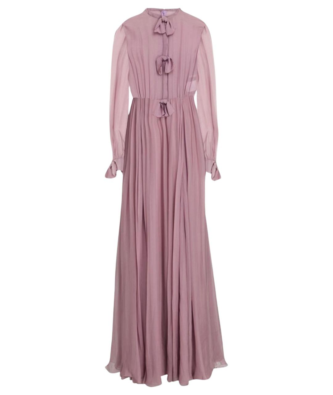 VALENTINO Фиолетовое шелковое вечернее платье, фото 1