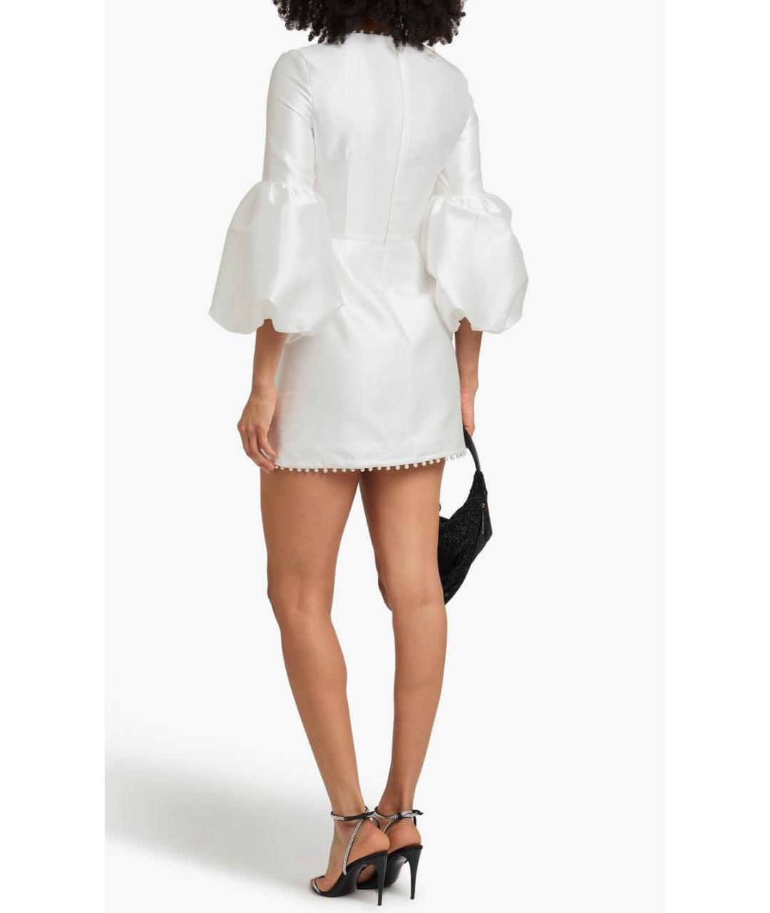 REBECCA VALLANCE Белое полиэстеровое коктейльное платье, фото 3