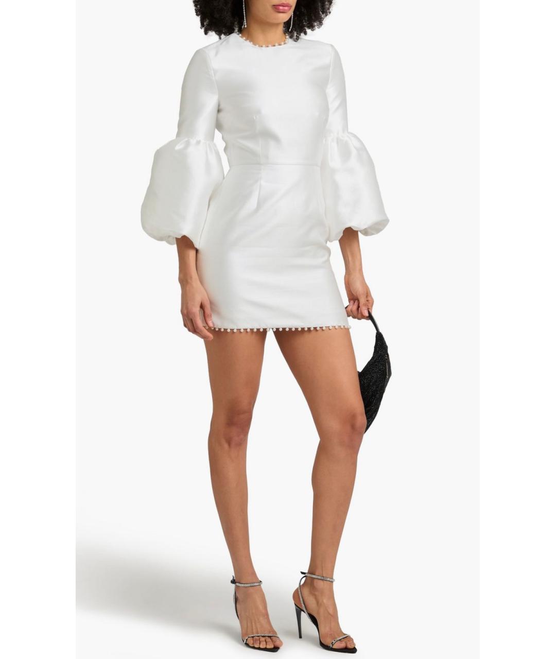 REBECCA VALLANCE Белое полиэстеровое коктейльное платье, фото 2