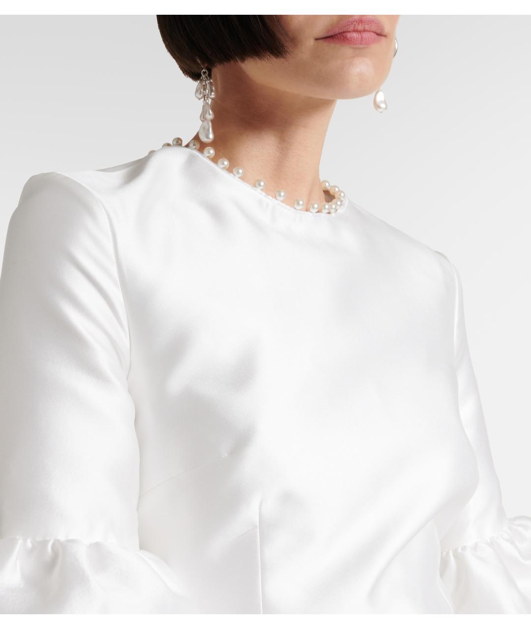 REBECCA VALLANCE Белое полиэстеровое коктейльное платье, фото 6