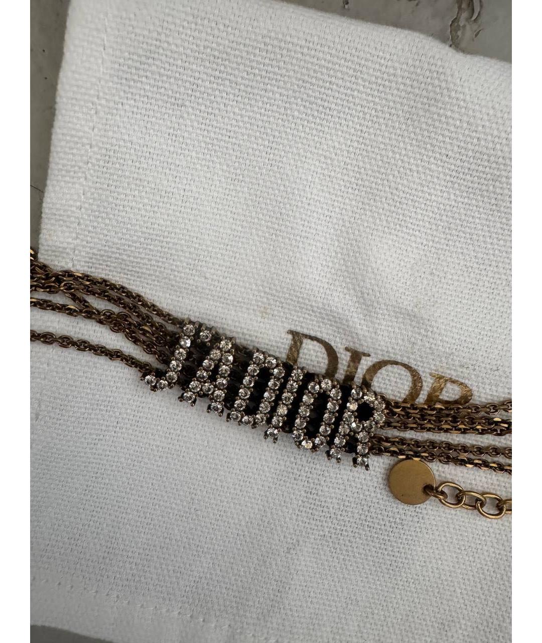 CHRISTIAN DIOR Золотой чокер, фото 3