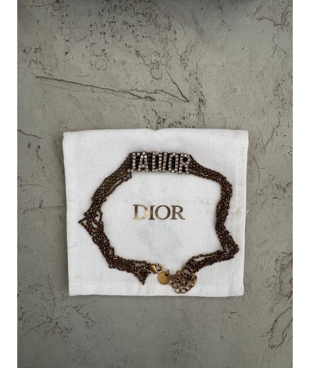 CHRISTIAN DIOR Золотой чокер, фото 4