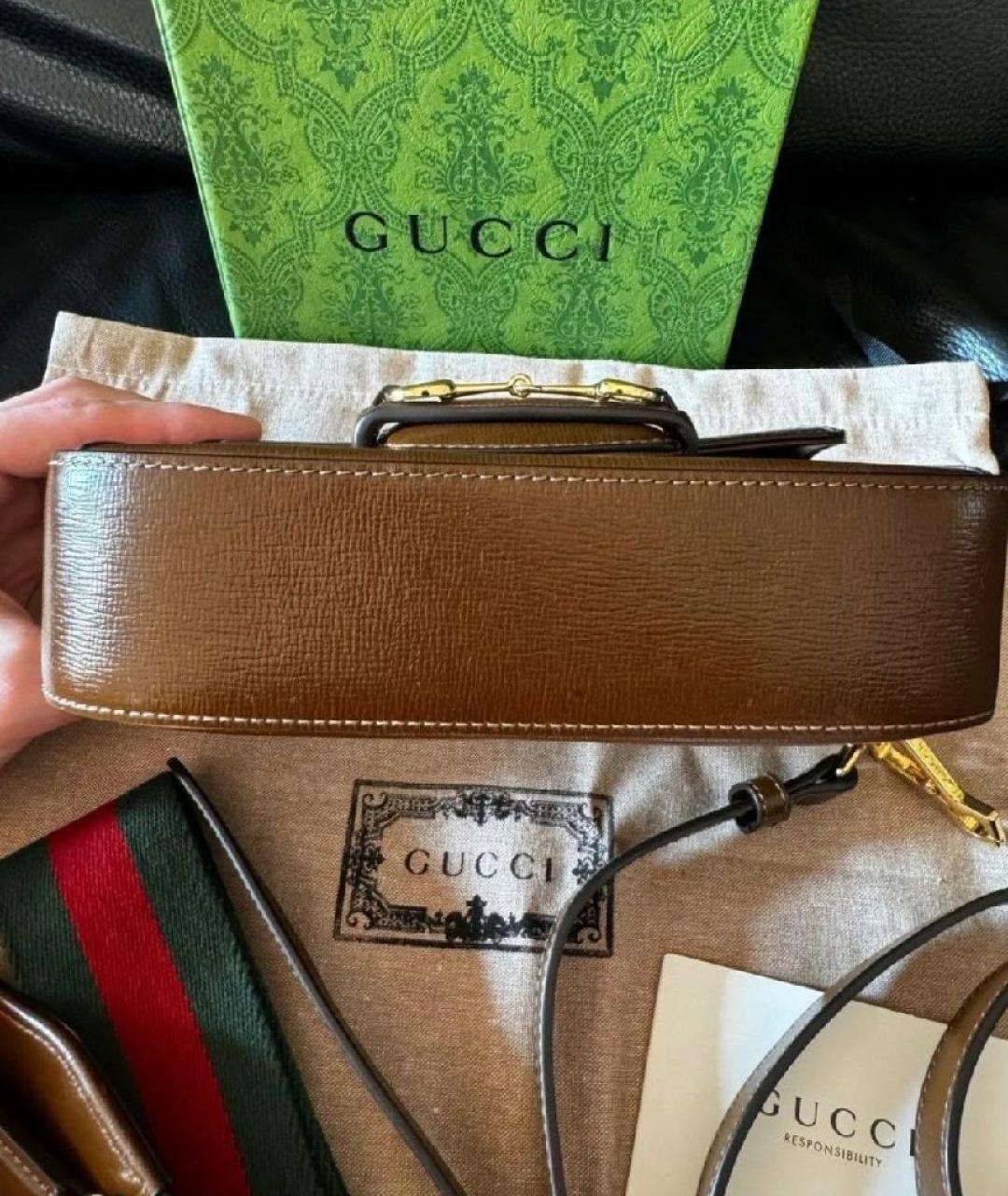 GUCCI Коричневая сумка через плечо, фото 2