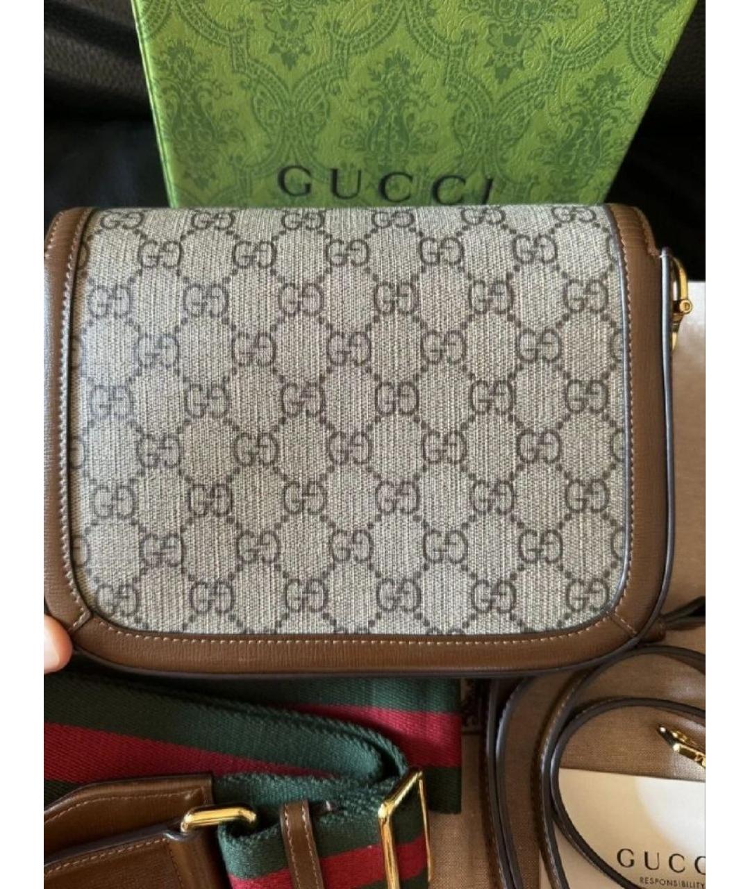 GUCCI Коричневая сумка через плечо, фото 3