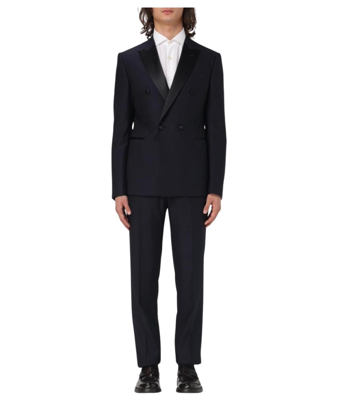 EMPORIO ARMANI Темно-синий вечерний костюм, фото 1