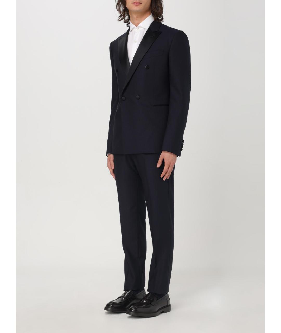 EMPORIO ARMANI Темно-синий вечерний костюм, фото 3