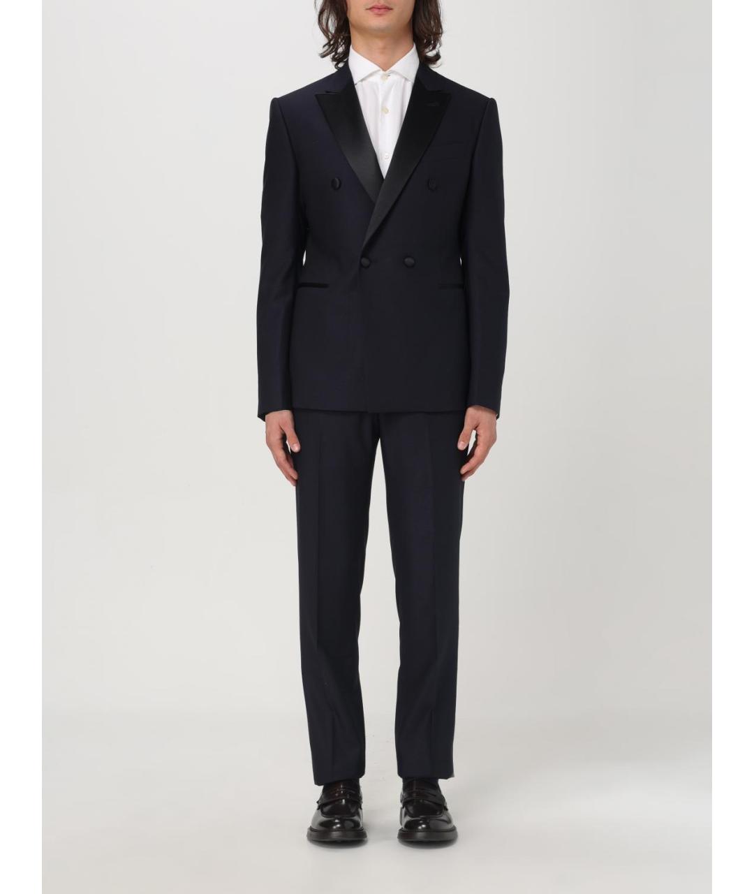 EMPORIO ARMANI Темно-синий вечерний костюм, фото 6