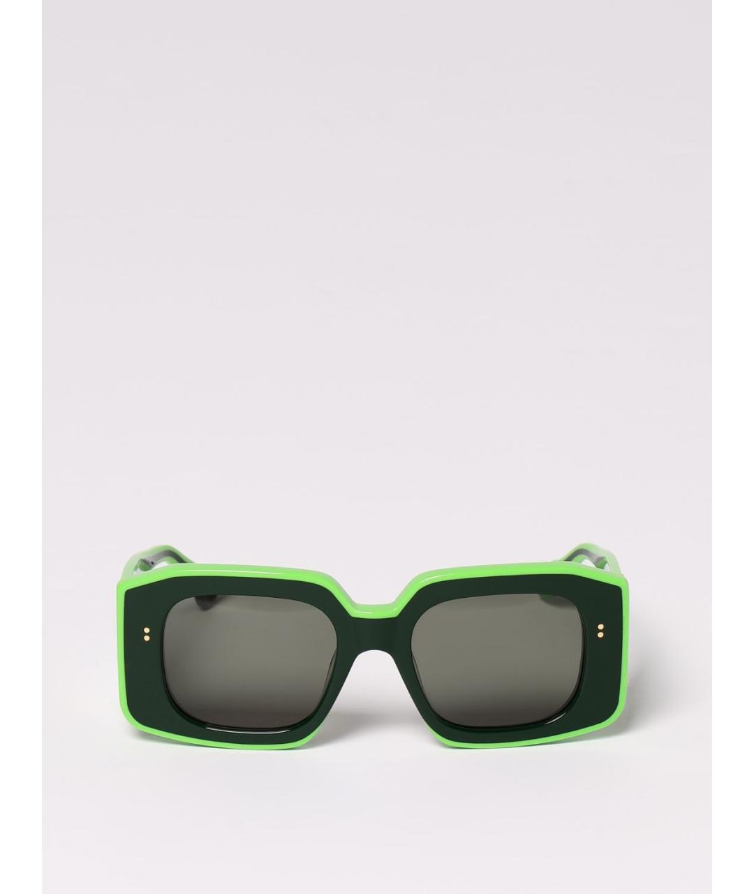 J.W.ANDERSON Хаки пластиковые солнцезащитные очки, фото 3