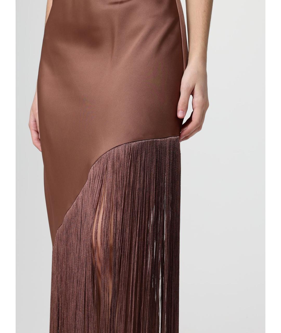 PINKO Коричневое платье, фото 4