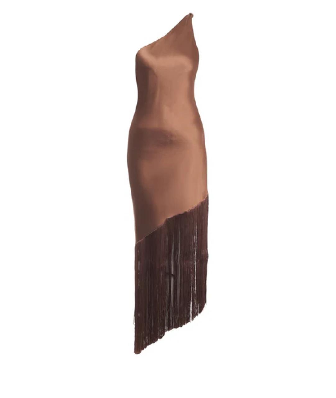 PINKO Коричневое платье, фото 1