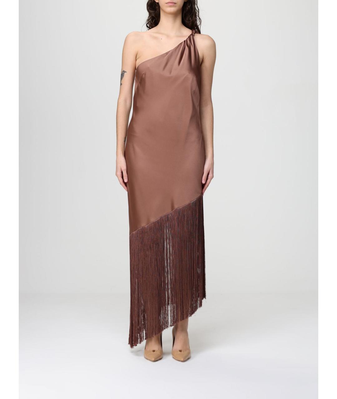 PINKO Коричневое платье, фото 2